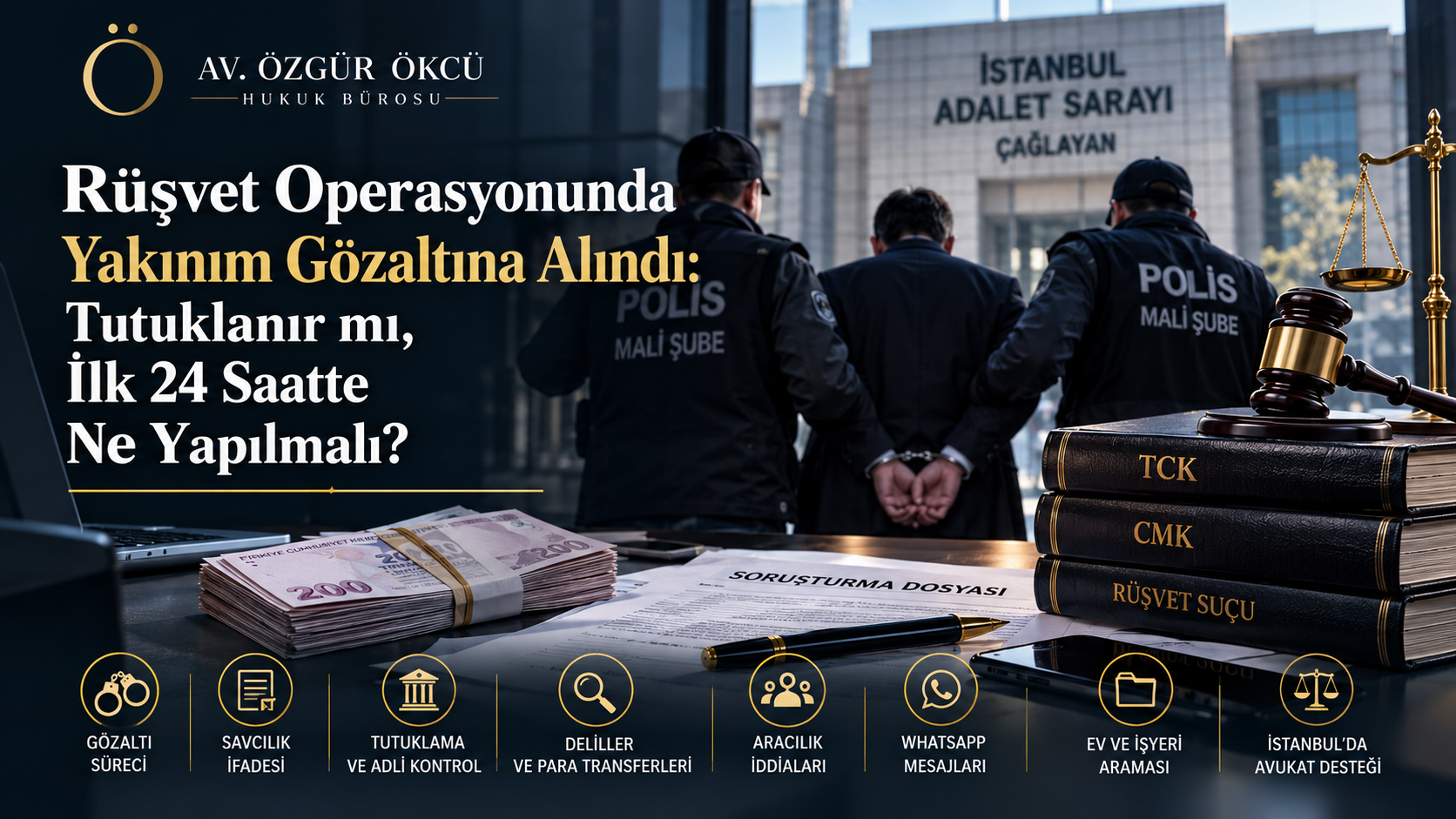 Rüşvet Operasyonunda Yakınım Gözaltına Alındı: Tutuklanır mı, İlk 24 Saatte Ne Yapılmalı?